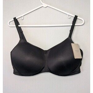 NEW Amoena 42D Mara Non Wired Soft Padded Pocketed Mastectomy Bra - BLACK